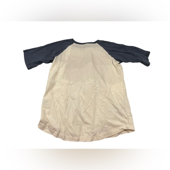 NWOT Tiny Whales Boys Rock N’ Roll Forever Raglan Tee in size 6 - Picture 3 of 4